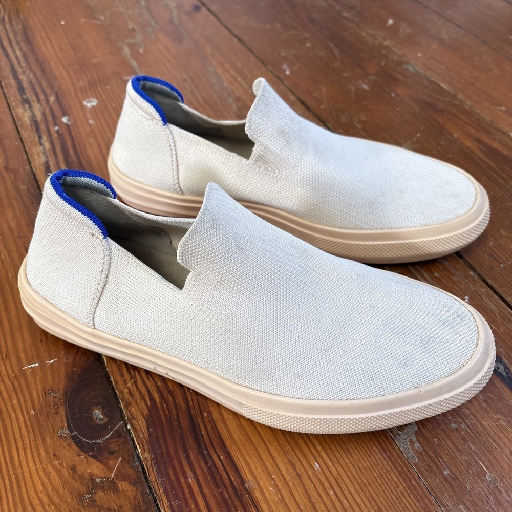 Rothy's Women's Lightweight The City Slip On Sneakers Cream‎ Size 7.5 Shoes